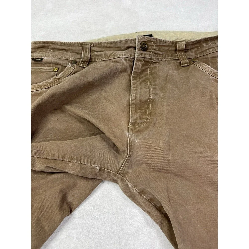 Kuhl Rydr Pants Mens 38x32 Vintage Patina Dye Articulated Knee Hiking Brown
